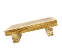 ADOCARN Wooden Step Stool for Adults and, Small Solid Wood Footstool with Non-Slip Surface, Bedside and Kitchen Foot Bench for Indoor Use