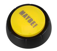 ADOCARN Yellow Party Prank Sound Button with Built-in Speaker for Entertainment and Fun at Office or Party, Abs Material Electronic Trick Plaything
