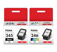 Adoccur 245XL 246XL Combo Pack for TR4520 Color Printer (1 Black, 1 Color)