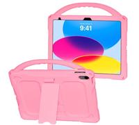 Adocham Kids Case for New iPad (A16) 11th Generation 11 Inch 2025/10th Generation 10.9 Inch 2022 Built-in Stand Handle,Lightweight Shockproof Silicone Kids Cover for iPad 10th/11th Gen(Pink)