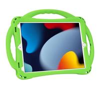 Adocham Kids iPad Case with Stand, Handle & Strap - Lightweight Shockproof Silicone Cover for iPad 10.2 inch (2021/2020/2019) (Green)