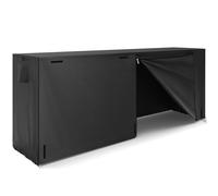 ADODIECA 8ft Firewood Rack Cover, 900D Oxford Heavy Duty Wood Rack Cover, Waterproof Storage Log Cover for Outside, Firewood Covers Outdoor Indoor, Black (Only Cover)