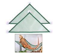 ADOGGYGO Bearded Dragon Lizard Hammock, Reptile Lounger Ladder, Bearded Dragon Hammock Accessories for Geckos Lizards Reptile (Green)