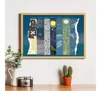 ADOHOME The 7 Days of Creation Art Print Christian Scripture Poster Bible Verse Wall Art Canvas Painting Home Decor 70x100cm Frameless