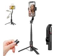Adolapro Snap360 Magnetic Selfie Tripod, Adolapro Magnetic Tripod, Expandable to 41'' Magnetic Selfie Stick with Remote, 360° Vertical & Horizontal Rotatable (No light)