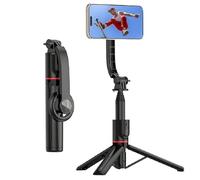 Adolapro Snap360 Magnetic Selfie Tripod, Adolapro Magnetic Tripod, Magnetic Selfie Stick Tripod, 360 Magnetic Selfie Tripod, Extendable Magnetic Mobile Phone Tripod with Bluetooth Remote (NO Light)