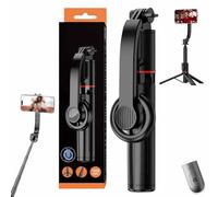 Adolapro Snap360 - Magnetic Selfie Tripod,Selfie Stick Tripod for iPhone & Android with Light,Expandable up to 41'',With remote control and lights,Equipped with Cold Shoe Expansion Port