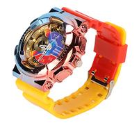 Adolescent Watch, Light and Trendy Quartz Bracelet Watch, Degraded, Precise Time, Long Duration for The Daily Life of Boys (Red Top Yellow Bottom)