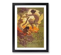 Adolfo Hohenstein Fawn Framed Print | A2 Oak Framed Wall Art | Ready to Hang | Modern Nature Picture | Living Room Bedroom Lounge Office