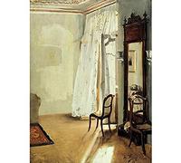 Adolph Menzel Das Balkonzimmer Kunstdruck Leinwand Premium Wanddekoration Poster Wandbild