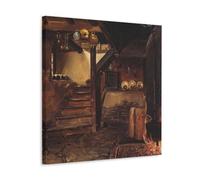 Adolph Tidemand Paintings Wall Art Poster Prints German Kitchen Decorative Painting Canvas Wall Art Living Rooms Bedroom Painting Frame 24x24inch(60x60cm)