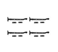 Adonai Hardware 9.5 Inch"Eluzai" Antique Cast Iron Window Casement Stay (Supplied as 4 pieces per pack) - Matte Black Powder Coated