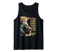 Adonai King Christ Jesus Power Lion Strength Faith Love Hope Tank Top