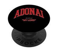 ADONAI My Lord Hebrew Name Born Again Christian Faith Jesus PopSockets Adhesive PopGrip