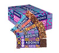 Adonis Mixed Box With 5 Flavours | High Protein & Nut Keto Bars (20 Bars) | Vegan/Keto-Friendly | Natural Keto Snacks | Sugar Free, Palm Oil Free | Low Sugar & Low Carb | Ideal for a Keto Diet