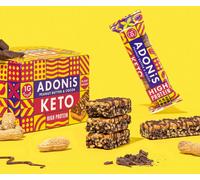 Adonis Peanut Butter & Cocoa Keto High Protein bars 45g - Case of 16 [Best Before: 06/09/2025]