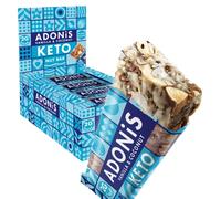 Adonis Vanilla & Coconut Keto Bars (16 x 35g) | Vegan/Keto-Friendly | 100% Natural Keto Snacks | Gluten Free, Sugar Free, Palm Oil Free | Low Sugar, Low Calorie & Low Carb | Ideal for a Keto Diet