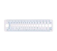 Adoorniequea White 2-10mm 1 Pieces Knitting Needle Gauge in cm Ruler Tools for Crochet Hook