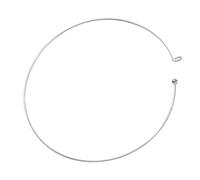 Adoorniequea Wire Collar Hoop Metal Bracelet Bangle Jewelry Portable Handicrafts DIY Making Art Finding Replacement Accessories Silver, Silver White