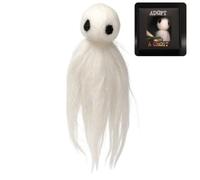 Adopt A Ghost - Super Cute Little Pocket Ghost With A Tiny Scroll, Mini Plush Stuffed Doll, Creative Gift for Stories, Spooky Movies, Halloween Decoration Lovers