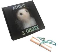 Adopt A Ghost, Super Cute Pocket Ghosts w Tiny Scroll, Halloween Stuff Boo Basket Fillers Gifts for Adults & Kids, Stocking Party Bag Crafts Horror Ornaments Witch Hallowee Cute Spooky Favours Present