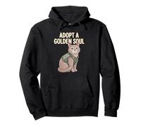 Adopt A Golden Soul Cat Rescue Lover Dont Shop Advocate Pullover Hoodie