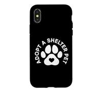 Adopt A Shelter Pet - Animal Rights Activist Animal Shelter Case for iPhone X/XS