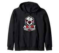 Adopt Adopt Don't Shop Funny Animal Welfare Zip Hoodie