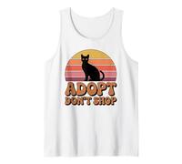 Adopt Don't Shop Animal Rescue Retro Cat Pet Shelter Tank Top