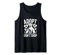 Adopt Dont Shop Dog Cat Rescue Pet Adoption Tank Top