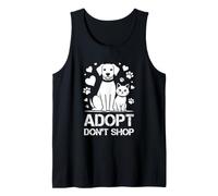 Adopt Don't Shop Rescue Dog Cat Love Support Tank Top
