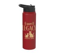 Adopt Legacy A Beautiful Ending Senior Cat Rescue Stainless Steel Insulated Water Bottle