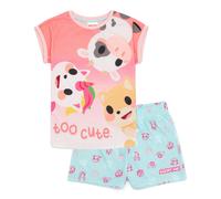 Adopt Me Girls Pink Short Sleeve Short Leg Pyjama Set - 6-7 Years