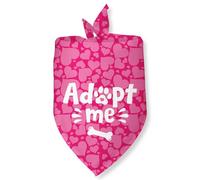 Adopt Me Heart Dog Bandanas for Dogs Adoption Gotcha Day Adopted Dog Bandana Baby Announcement Adopt Me Pets Scarf for Small Medium Dogs & Cats