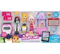 Adopt Me! Hospital and Ice Cream Parlour - Friends Pack Bundle - Amazon Exclusive - Top Online Game - Exclusive Virtual Item Code Included - Fun Collectible Toys, Ages 6+