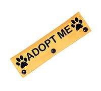 Adopt Me Leash Sleeve Dog Leash Tag Adopt Me Dog Leash Wrap Dog Gift Dog Owner Gift Dog Rescue Gift (Adopt Me-S)
