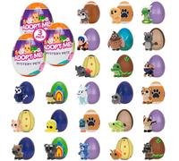 Adopt Me! Mystery Pets Blind Box Egg Assorted 3-Pack - Series 4 - Exclusive Virtual Item Game Code - Collectible Mini Animal Toy Figure, Styles May Vary - Gift for Kids, Girls & Boys - 6+