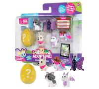 Adopt Me! Pets Multipack Cuddle Crew - Hidden Pet - Top Online Game - Exclusive Virtual Item Code Included - Fun Collectible Toys for Kids Featuring Your Favourite Pets, Ages 6+