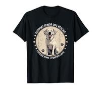 Adopt Senior Dogs - Classic Rescue Dog Awareness Art T-Shirt