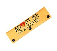 Adopted And Adored Dog Adopt Me Leash Sleeve Adopt Me Leash Sleeve New Puppy Dog Wrap Gift (I'M A FOSTER -S)