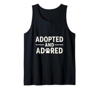 Adopted and Adored. Pet, Rescue, Adoption, Pride. Tank Top