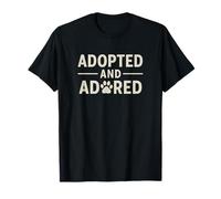 Adopted and Adored, Vintage. Rescue Animal Pride. T-Shirt
