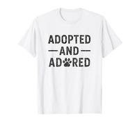 Adopted and Adored, Vintage. Rescue Animal Pride. T-Shirt