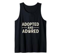 Adopted and Adored, Vintage. Rescue Animal Pride. Tank Top
