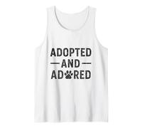 Adopted and Adored, Vintage. Rescue Animal Pride. Tank Top