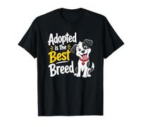 Adopted is The Best Breed: Dog Rescue Shelter & Adoption Value Graphic T-Shirt