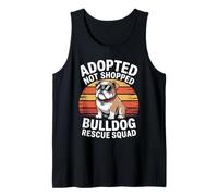 Adopted Not Shopped Bulldog Rescue Squad Tank Top