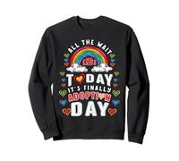 Adoption Day All the Wait Ends Today Adoptive Foster Family Sweatshirt