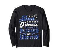 Adoption Day Dad Forever Blessed Adoptive Papa Daddy Long Sleeve T-Shirt