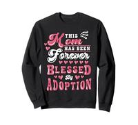 Adoption Day Mom Forever Blessed Adoptive Mama Mommy Sweatshirt